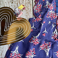 Blue Printed Frock Blue Printed Frock