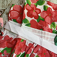 White Summer Dress with Floral Prints White Summer Dress with Floral Prints