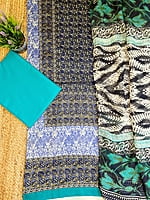 Abstract Printed Blue Suit