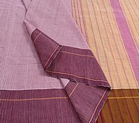 Pink handloom slub cotton saree Pink handloom slub cotton saree
