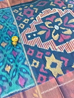 Blue Cotton Viscose Saree