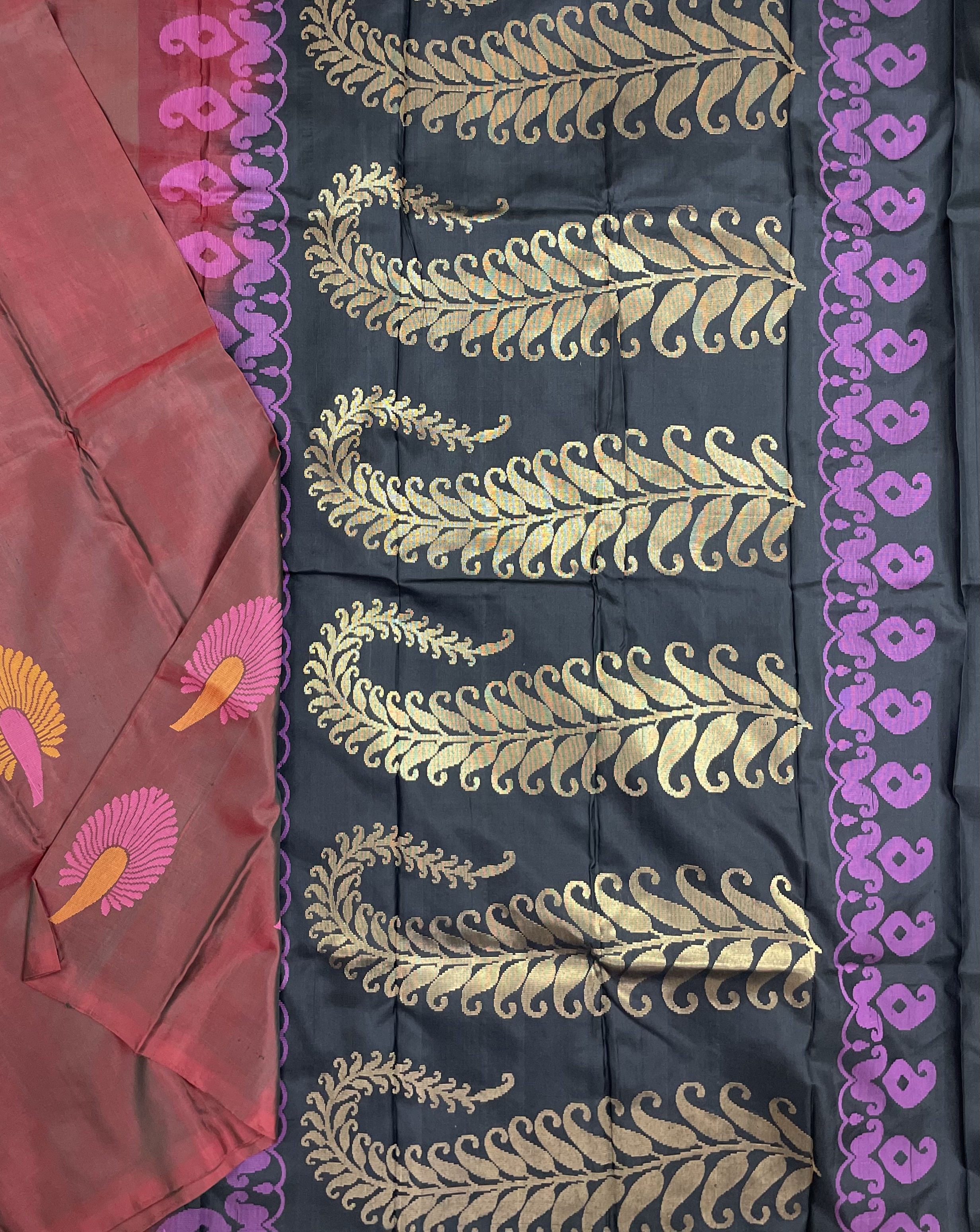 Burnt Umber Soft silk saree Burnt Umber Soft silk saree