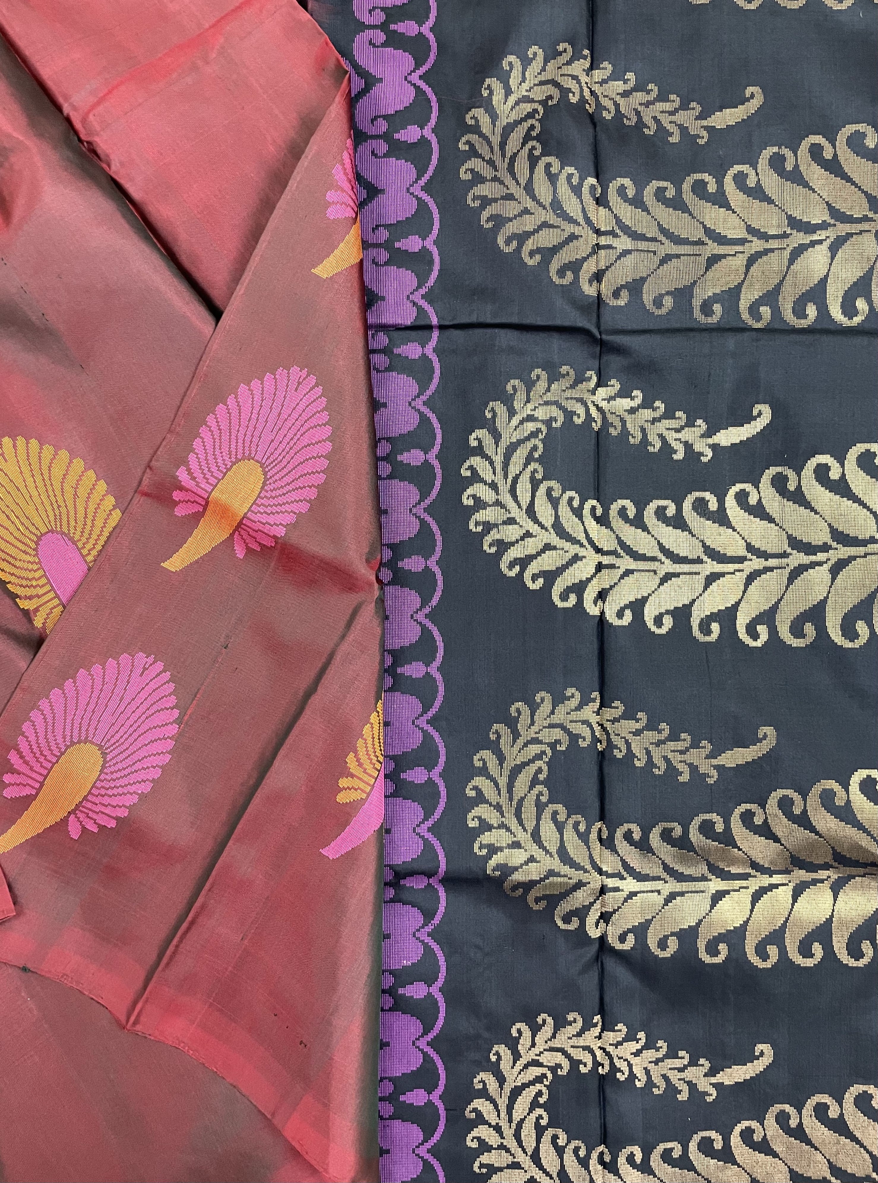 Burnt Umber Soft silk saree Burnt Umber Soft silk saree