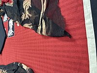 Red cotton salwar suit with patchwork Red cotton salwar suit with patchwork