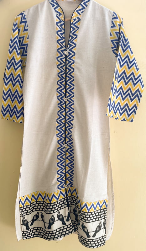 Crow Print Kurta