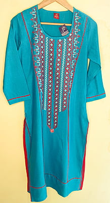 Rayon Kurta with Intricate Embroidery