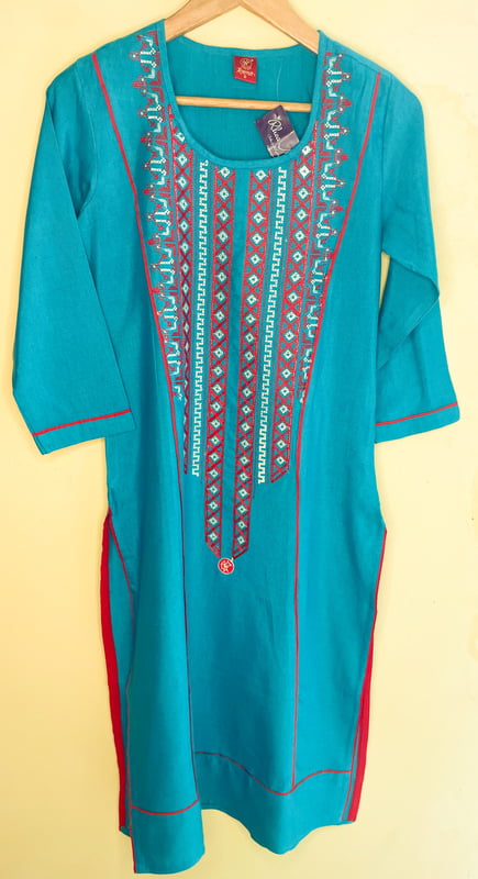 Rayon Kurta with Intricate Embroidery