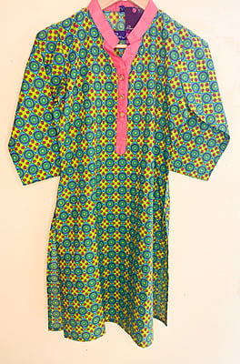Multicolour Cotton Printed Kurti