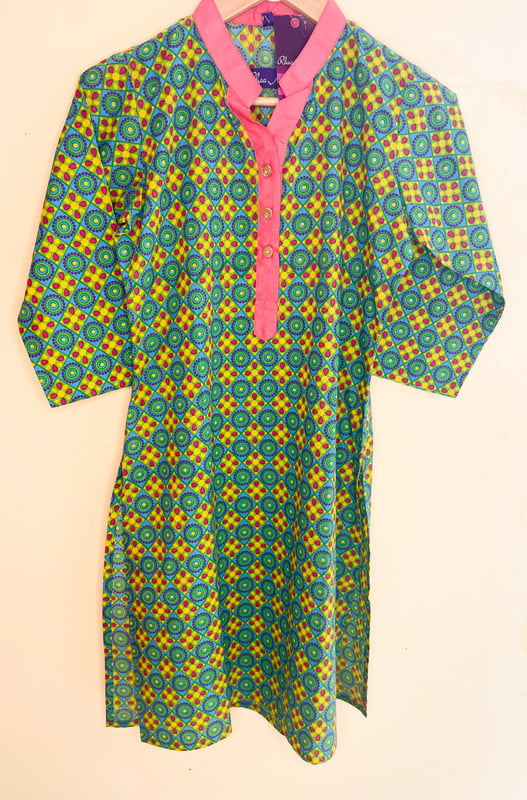 Multicolour Cotton Printed Kurti