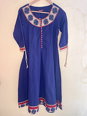 Deep Blue Anarkali Kurta