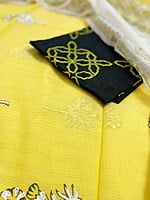 Bright yellow chanderi Salwar suit Bright yellow chanderi Salwar suit