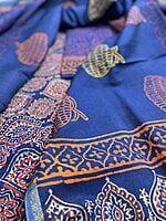 Blue printed chanderi salwar suit Blue printed chanderi salwar suit