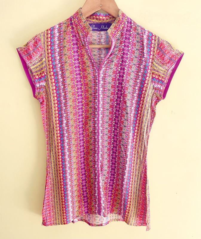 Multicoloured Rayon Top
