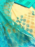 Yellow Supernet Salwar Suit Yellow Supernet Salwar Suit