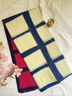 Half And Half Batik Mul Saree