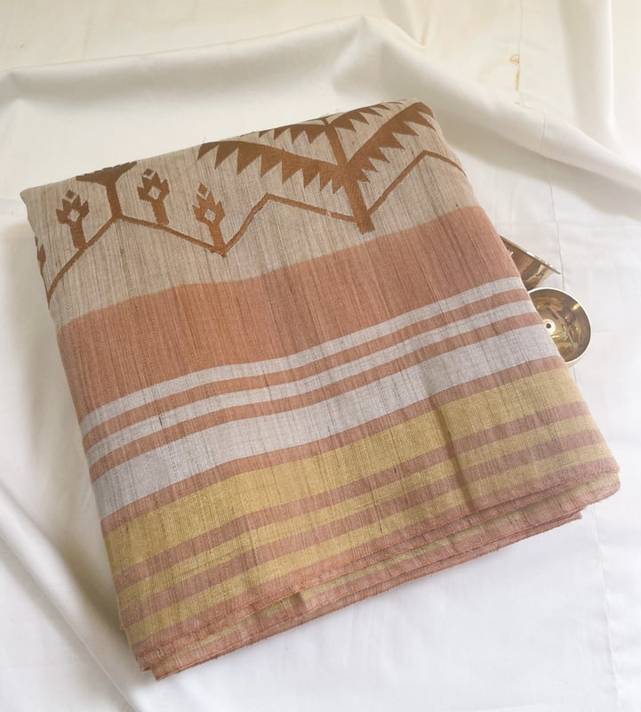 Jute Cotton Embroidered Saree Jute Cotton Embroidered Saree