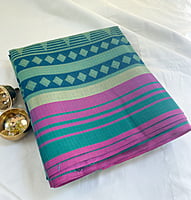 Green Printed Kota Saree