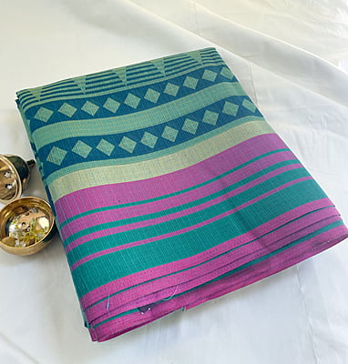 Green Printed Kota Saree