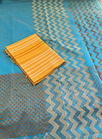 Blue Supernet Saree Blue Supernet Saree