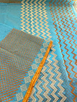 Blue Supernet Saree Blue Supernet Saree