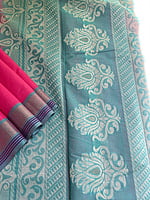 Pink Handwoven Cotton Saree Pink Handwoven Cotton Saree
