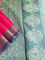 Pink Handwoven Cotton Saree Pink Handwoven Cotton Saree