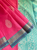 Pink Handwoven Cotton Saree Pink Handwoven Cotton Saree